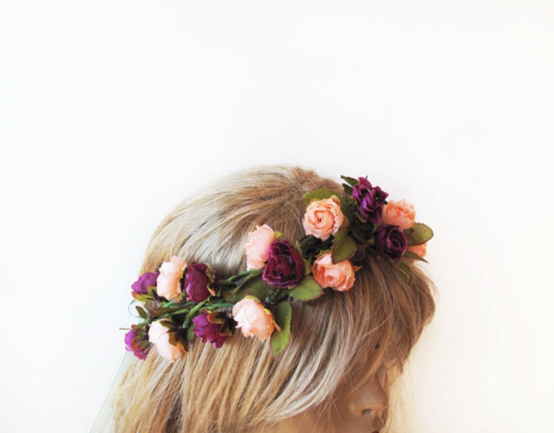 etsy flower crown wedding