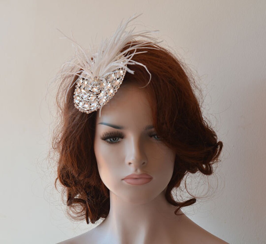 Wedding Hair Accessories Feather Hair Clip Bridal Hair Clip Etsy