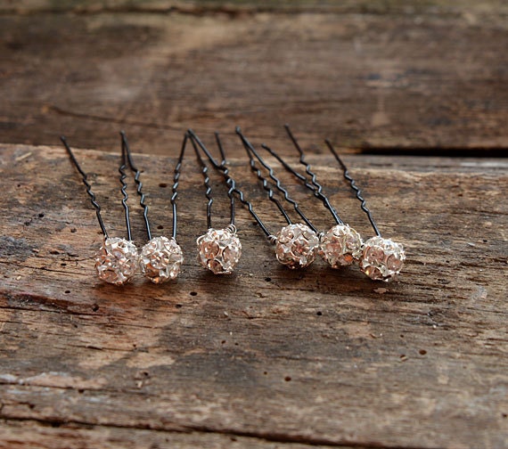 Crystal Rhinestone Hair Pin Set(6) Amazon.com : Chunyin 6 Pcs Rhinestone Hair Chains for Women  main image 2