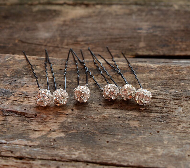 Wedding Hair Pins Rhinestone Hair Pins Bridal Hair Pin Etsy