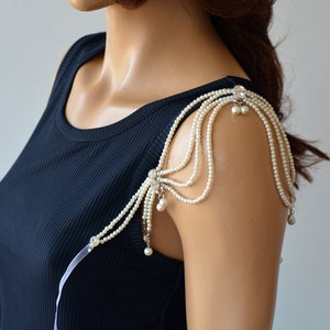 Pearl Detachable Sleeves for Wedding Gowns image 1