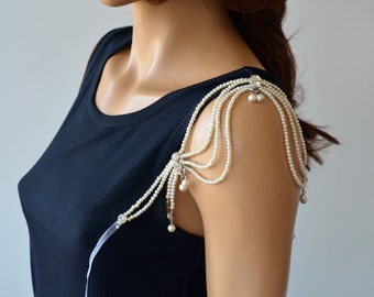 Pearl Detachable Sleeves for Wedding Gowns