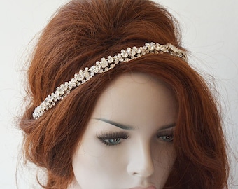 Rhinestone Wedding Headpiece, Bridal Crystal Hair Piece, Hair Accessories