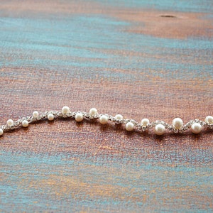 Pearl Bridal Belt, Crystal Wedding Dress Belt, Skinny Bridal Dress Sash, Thin Wedding Belt, Bridal Sash Belt, Bridesmaid Belt, for Wedding image 7