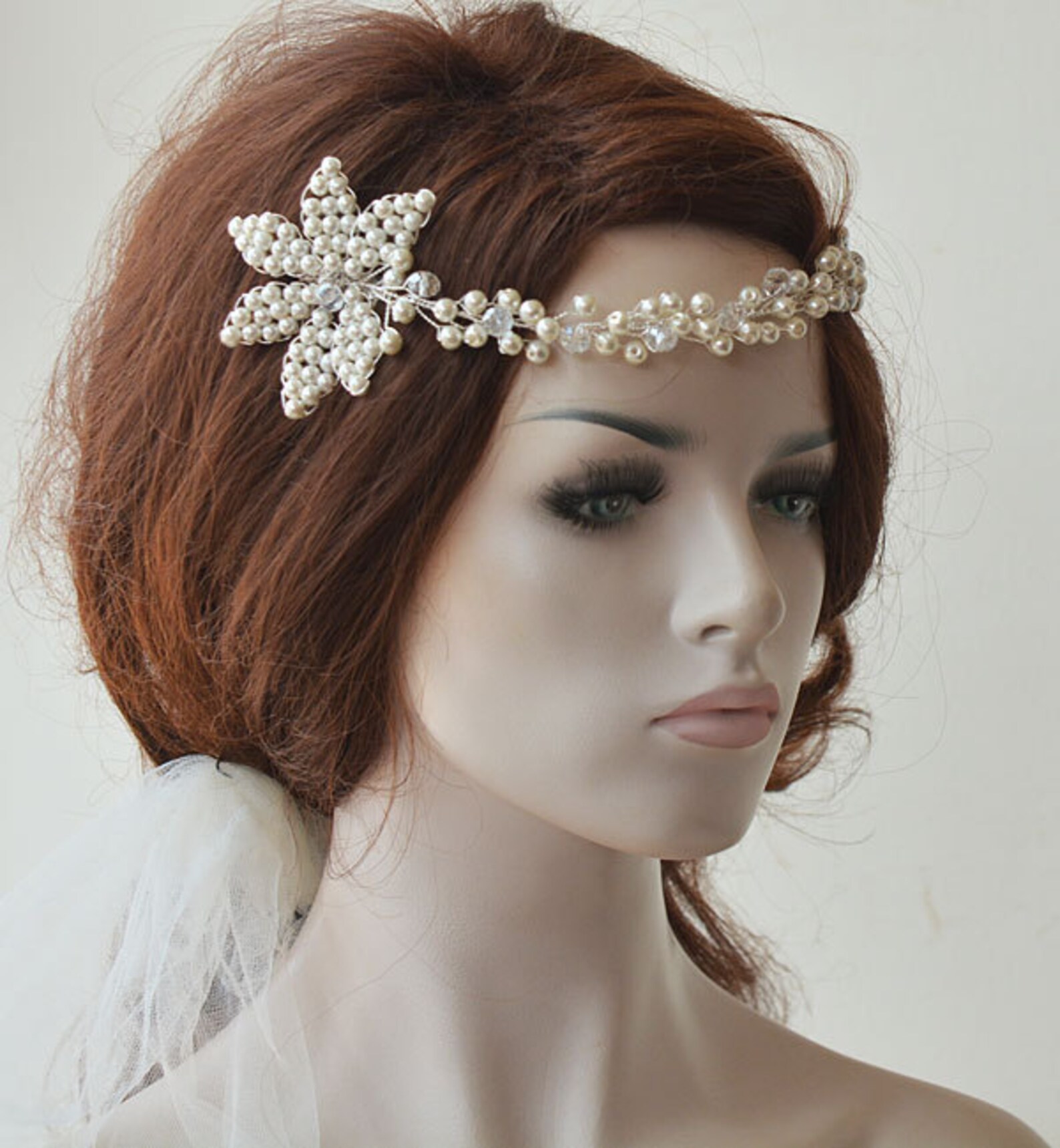 Wedding Hair Piece Pearl Wedding Hair Vine Bridal Headpiece Etsy