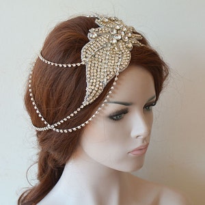 Wedding Accessories for Bride, Bridal Hair Piece, Crystal Headband, Rhinestone Headpiece, Bridal Hair Halo, Head Piece for Bride image 2