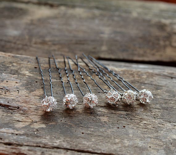 Silver‎ Crystal Rhinestone Bridal Hair Accessories Wedding Prom Lot of 9 NWT Amazon.com : Unicra Silver Bride Wedding Hair Pins Pearl  main image 3