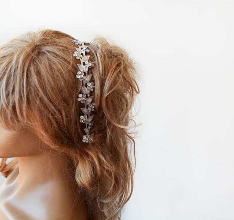 Silver Sparkly Headband Silver Hair Accessories silver Etsy