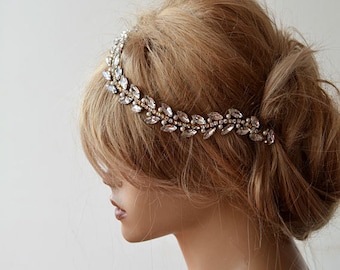 Rhinestone Headpiece For Wedding, Bridal Hair Accessory