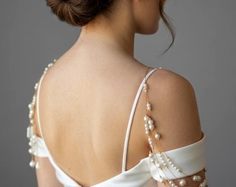 Handmade Pearls Detachable Straps, Bridal Strap