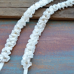 Lace Wedding Dress Straps: Rhinestone & Pearl Detachable Sleeves
