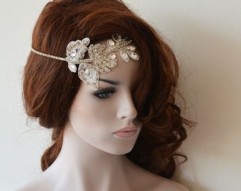 Lace and Rhinestone Wedding Hair Accessories, Bridal Hair Piece