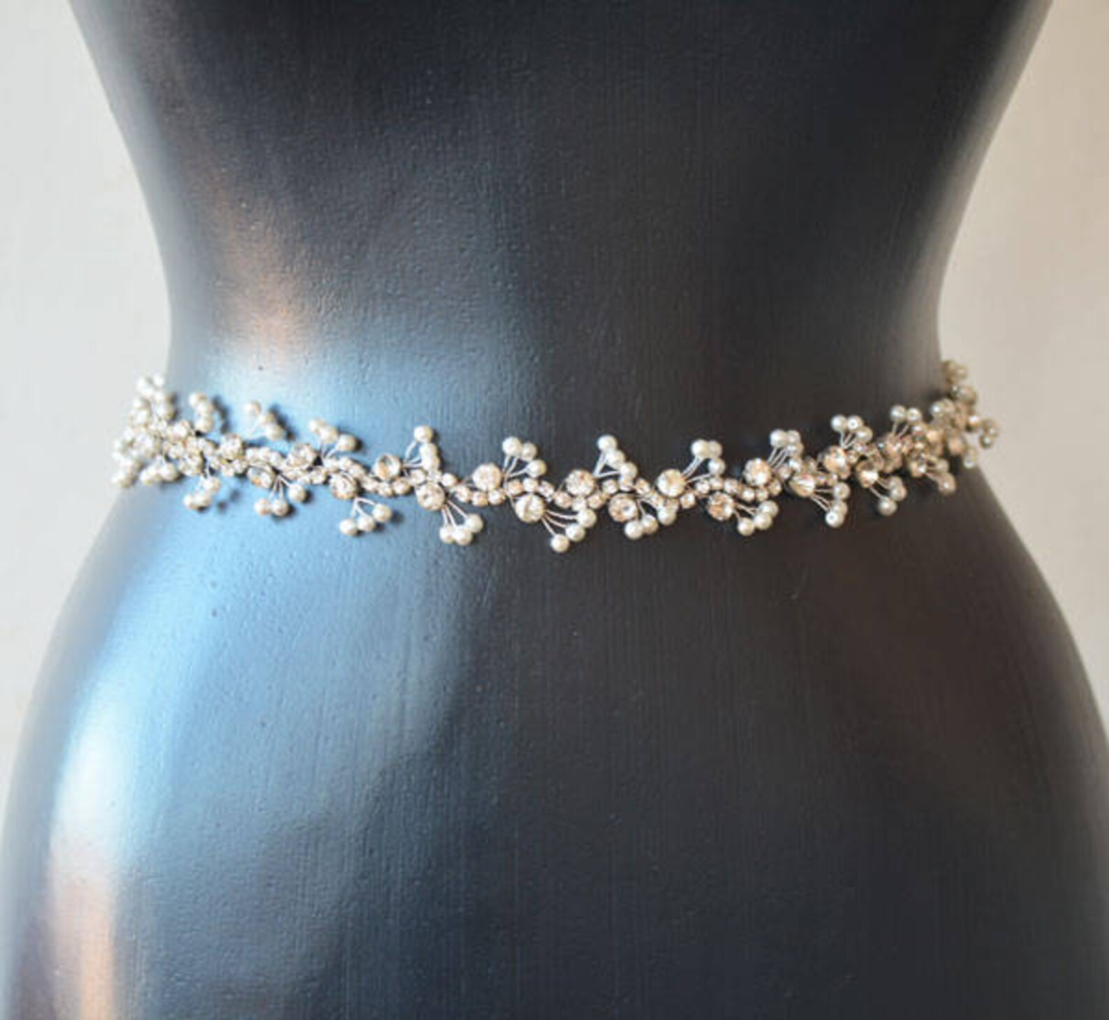 Pearl Bridal Sash Wedding Dress Belt Pearl Wedding Belt. Etsy