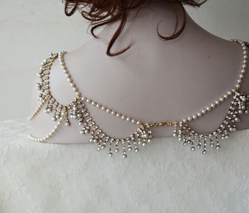 Wedding Gold Color Shoulder Jewelry Wedding Dress Shoulder Etsy
