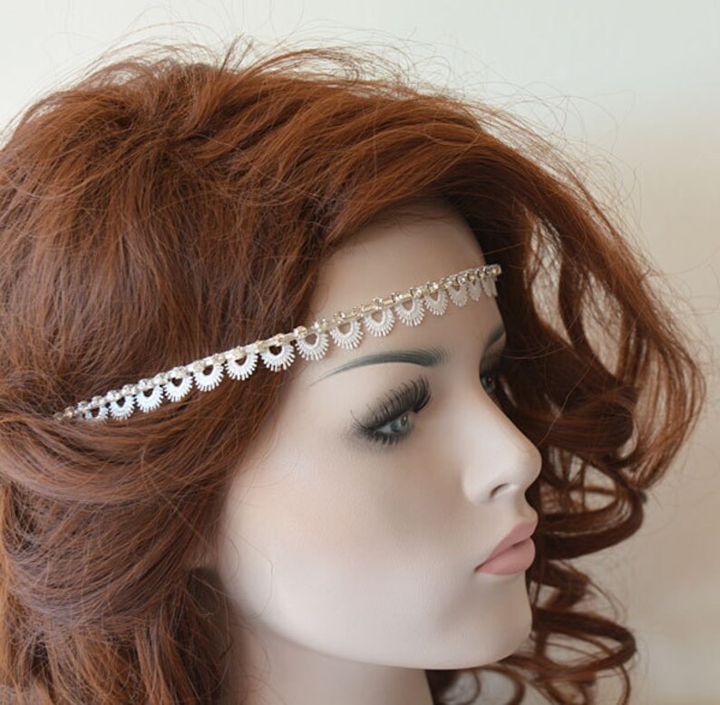 Wedding Lace Headband Hair Accessories Lace Simple Etsy