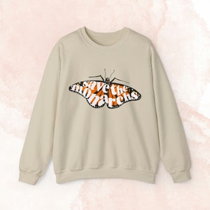 Save the Monarchs Crewneck Sweatshirt for Butterfly Lovers
