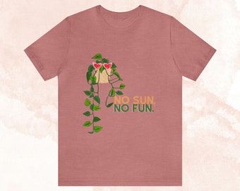 No Sun, No Fun ユニセックス ジャージー 半袖 Tシャツ