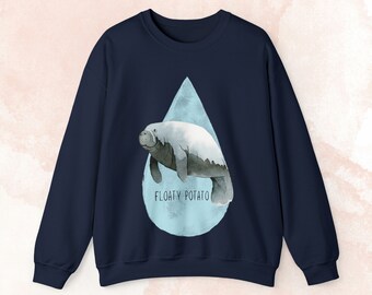 マンタティー愛好家のためのふわふわポテトクルーネックスウェットシャツ
