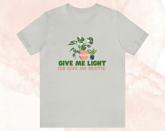 ギブ・ミー・ライト（あるいはギブ・ミー・デス）ユニセックスジャージー半袖Tシャツ