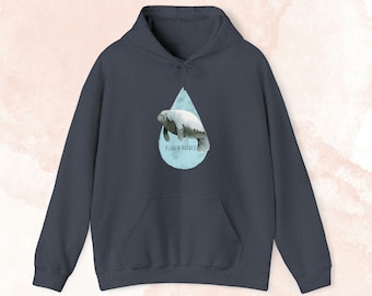 マナティー愛好家のためのふわふわポテトパーカースウェットシャツ