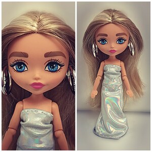 Holographic Evening Gown Fits 5.5" Dolls