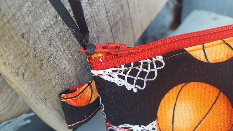 Kids Zipper Pouch Basketball Zipper Bag Boy/'s Pencil Pouch Personalized School Supply Bag Basketball Pencil Case