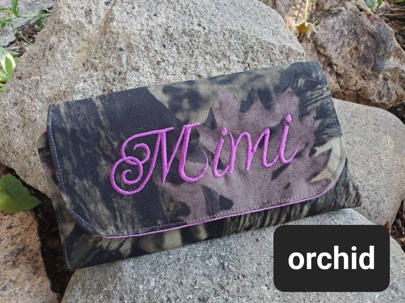 Personalized Camo Wallet, Camo Billfold, Camo Ladies Wallet, Camo wallet with name, Monogrammed Wallet image 9