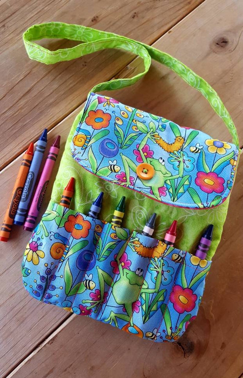 Frog Crayon Purse Toddler Purse Little Girls Purse Etsy