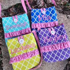 Toddler Purse, Little Girl&#39;s  Personalized Purse, First Purse, Flower Girl Purse, Easter Purse, Monogrammed Girls Purse handmade girls purse