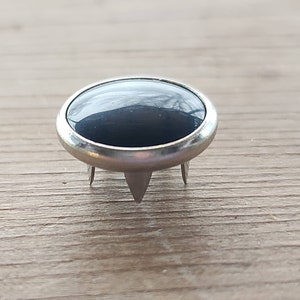 Wholesale Black pearl snaps, Bulk set of 100 Black pearl snaps, 11.5mm pearl snaps, Snap Fasteners, snap buttons, western snaps image 5