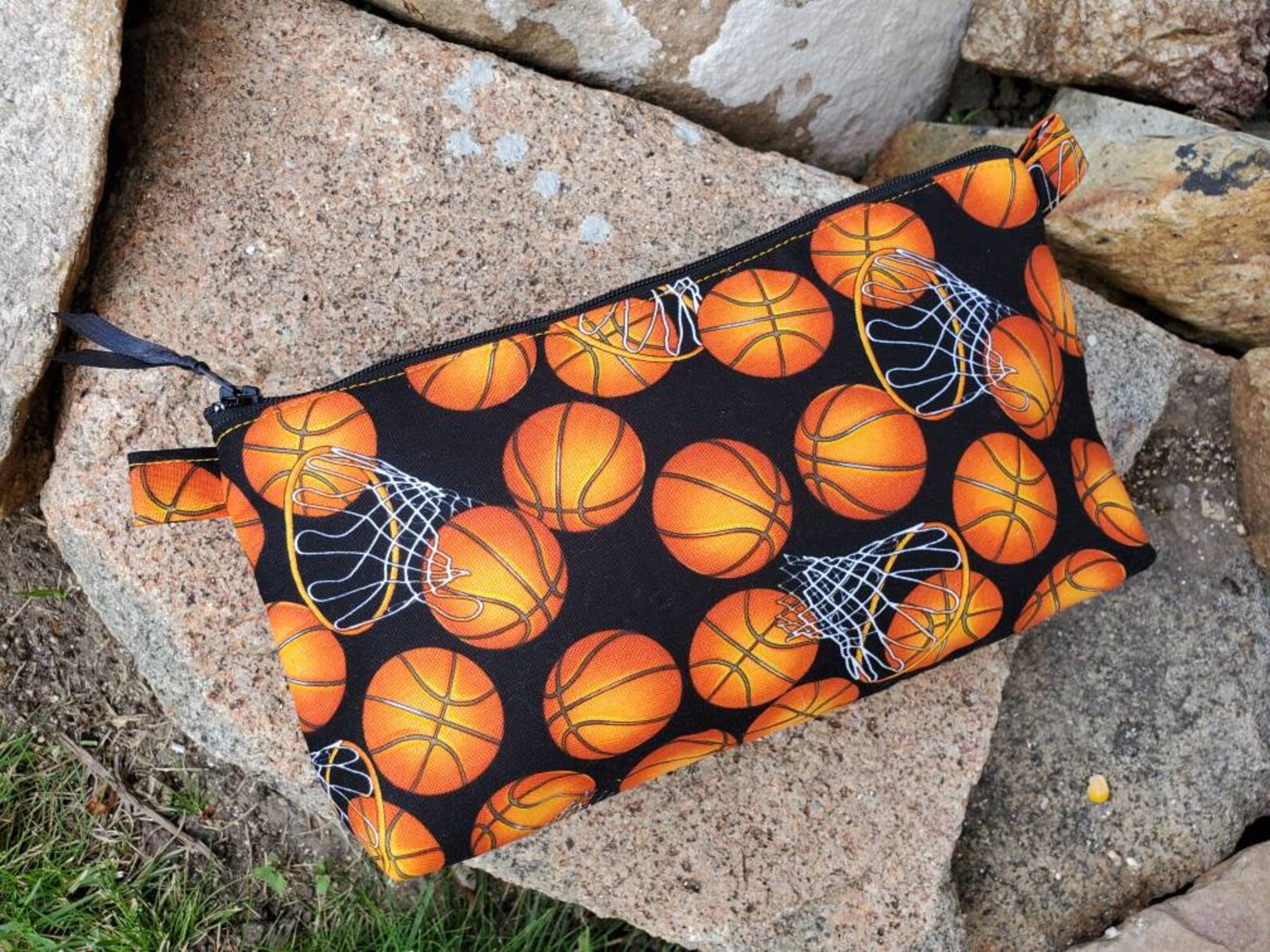 Basketball Pencil Case Personalized School Supply Bag Kids Etsy