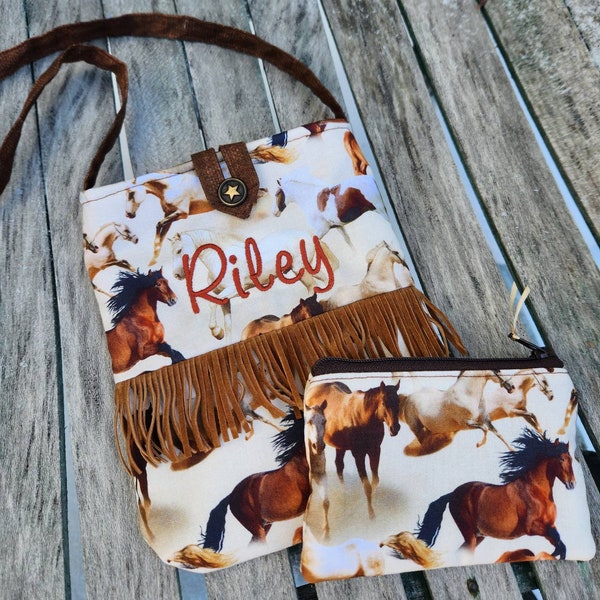 Horse Toddler Purse, Little Girl's Purse, First Purse, Personalized Girls Purse, Girls Purse with Name, Cowgirl purse