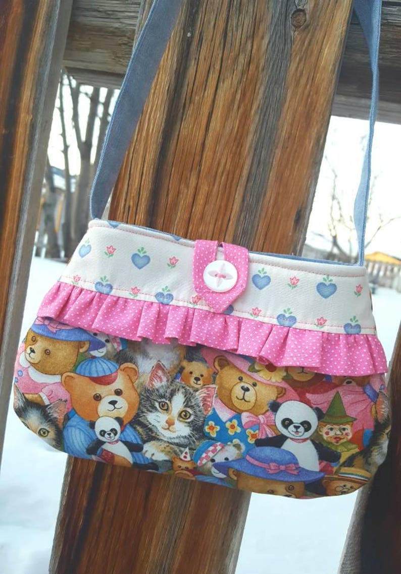 Kitty Toddler Purse Girls Cat Purse First Purse Easter Etsy