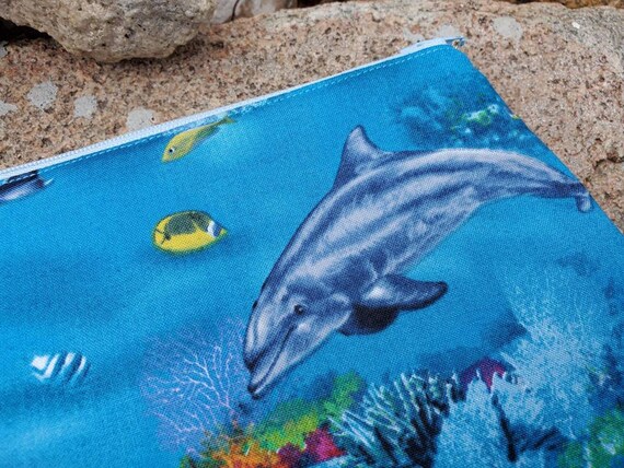 Dolphin Cosmetic Bag Personalized 