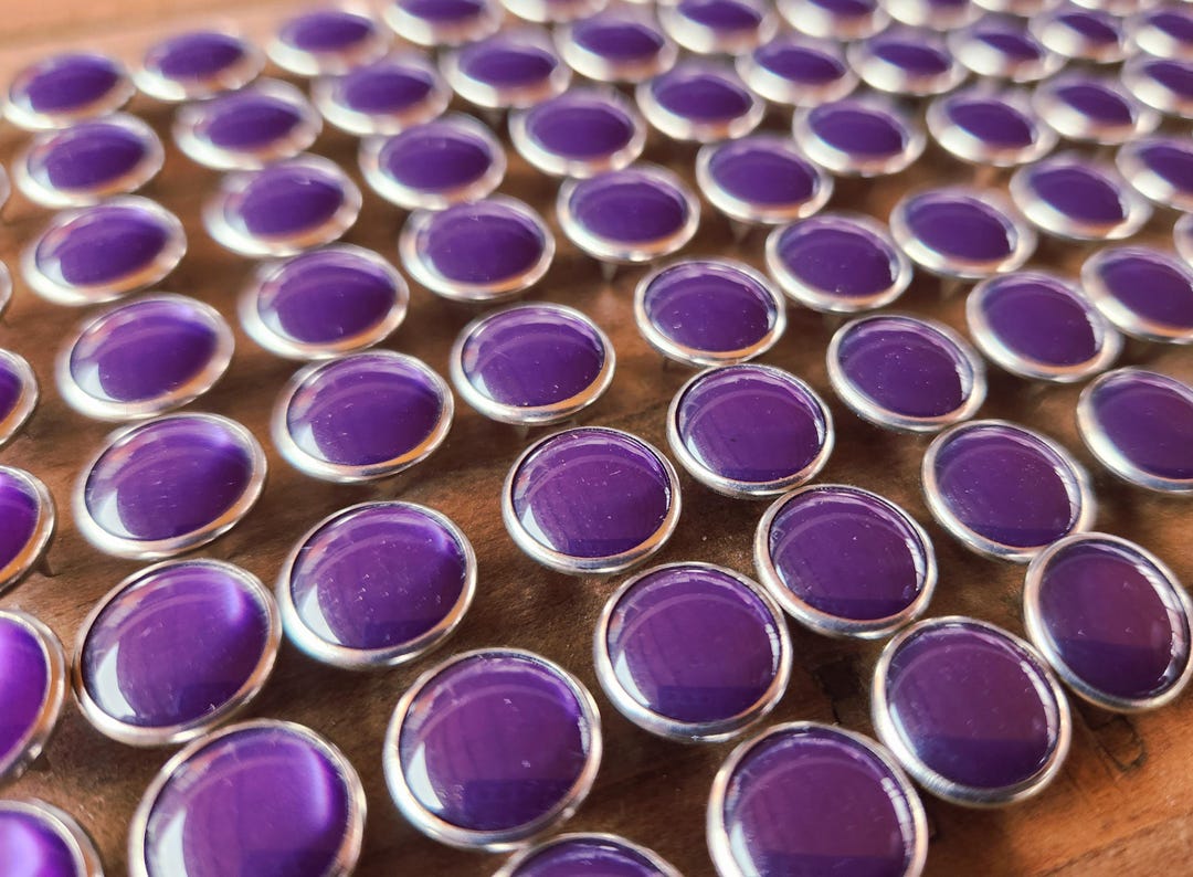 Acai Purple Pearl Snaps, 12 Snap Sets, 11.7mm Pearl Snap Fasteners ...