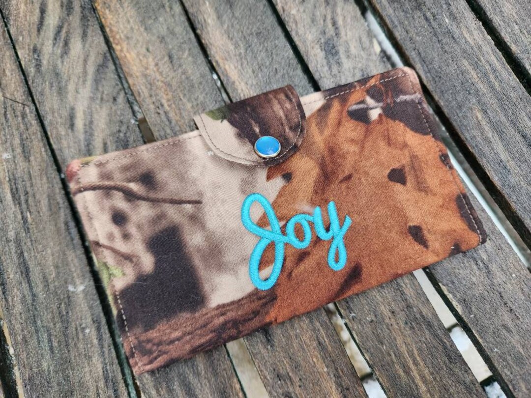 Camo Checkbook Cover, Personalized Checkbook, Camo Checkbook With Name