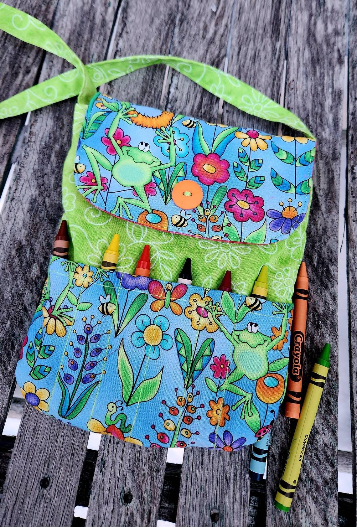 Frog Crayon Purse Toddler Purse Little Girls Purse Etsy
