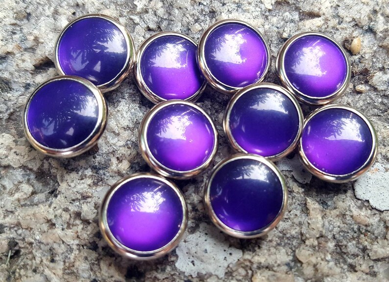 Purple pearl snaps Pearl Snap Fasteners 12 mm Pearl Snaps Etsy