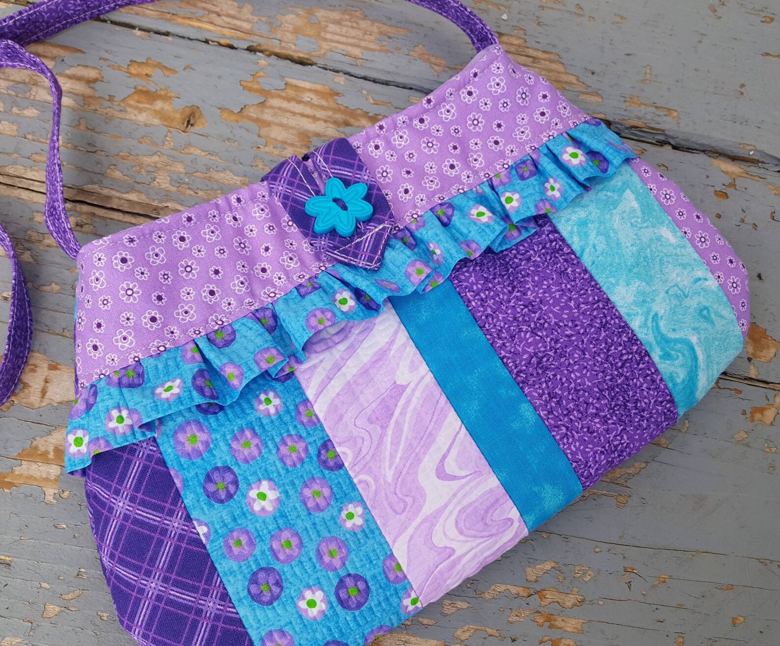 Patchwork Toddler Purse Little Girl's Purse Flower Girl Etsy