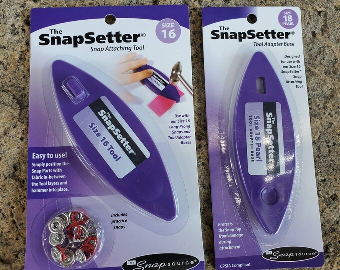 Size 16/18 Snapsetter Tool Kit, Installing Pearl Snap Sets, Snapsetter