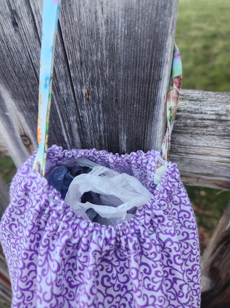 Cat Grocery Bag Dispenser, Shopping Bag Holder, Kitty Plastic Bag Keeper, Housewarming Gift, Butterfly Decor, Kitchen Organization image 7