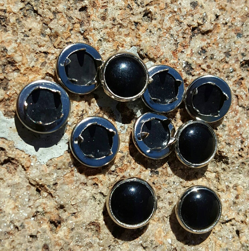 Black Pearl Snaps 12mm Snaps Quantity of 10 Pearl Snaps Etsy UK