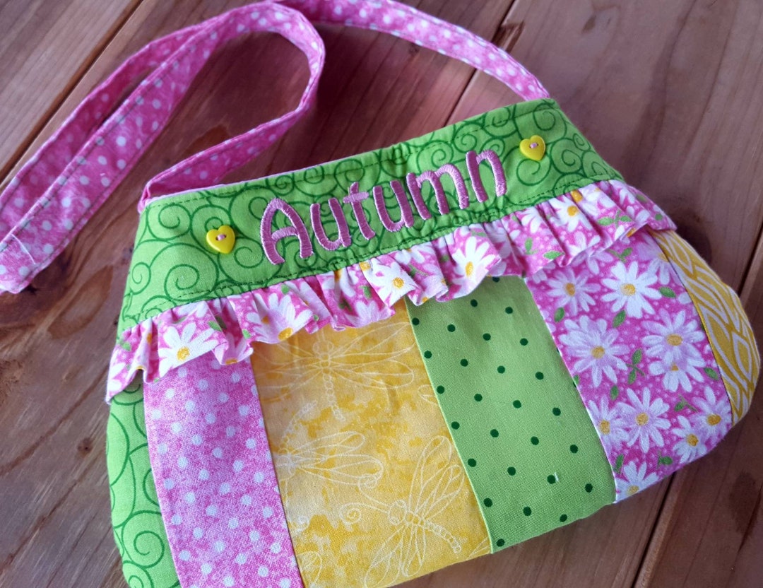 Personalized Toddler Purse Girl's Easter Purse Patchwork Etsy