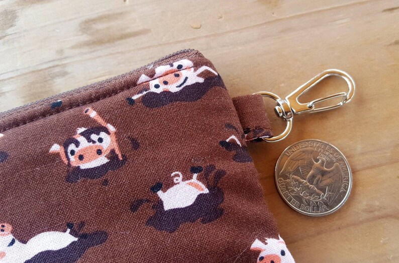 Zipper Wallet Change Purse Pig Change Purse Pig Coin Purse farm animal Coin Purse Pig zipper wallet