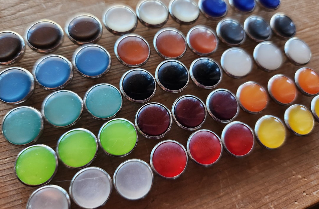 Color Sample Pack of Pearl Snaps, Variety Pack of Snaps, 11.5mm Snaps, Pearl Snap Fasteners