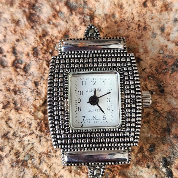 Marcasite Beading Watch Face, Watch Jewelry, Watch Making, Watch Faces, Marcasite jewelry, Geneva Watch faces