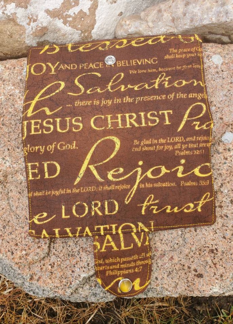 Scripture Checkbook Cover Religious Coupon Wallet Christian Etsy
