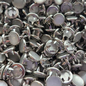 Taylor Snap Fasteners Female Cloth Silver