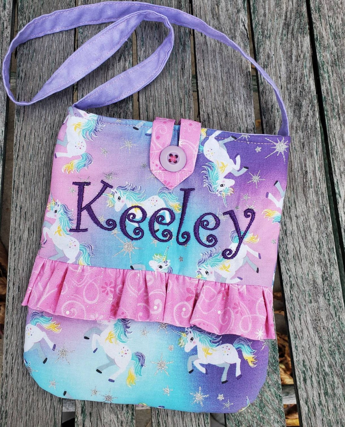 purple unicorn purse