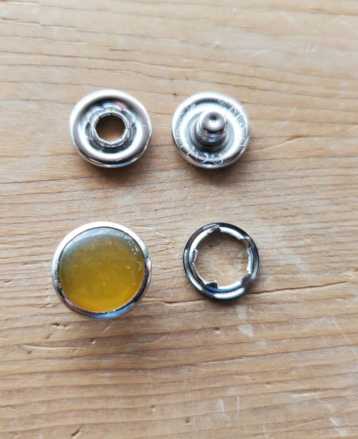 Dark Yellow Pearl Snaps Pearl Snap Fasteners 12 Mm Pearl Etsy